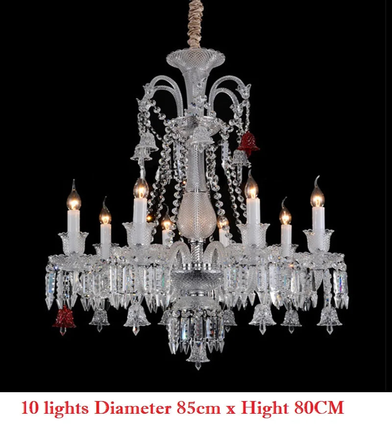 Living Room Chandelier Large Hotel Wedding Luxury Crystal Ceiling Lustre Led Crystal Pendant Light Hotel villa Palac Fixture