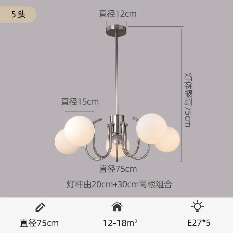 Mid Century Chandelier Antique Bauhaus Chandelier For Living Room Bedroom Restaurant Decor Designer Dining Room Hanging Lamp