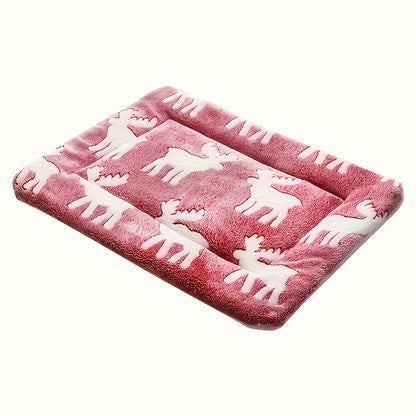 1 Ultra-Soft Comfortable Polyester Velvet Cartoon Animal Pattern Dog Mat, Suitable for Extra Small/Small/Medium/Large Various Sizes of Puppies and Adults, Dog Costume Halloween, Dog Christmas Clothes, Dog Christmas Outfit, Pu