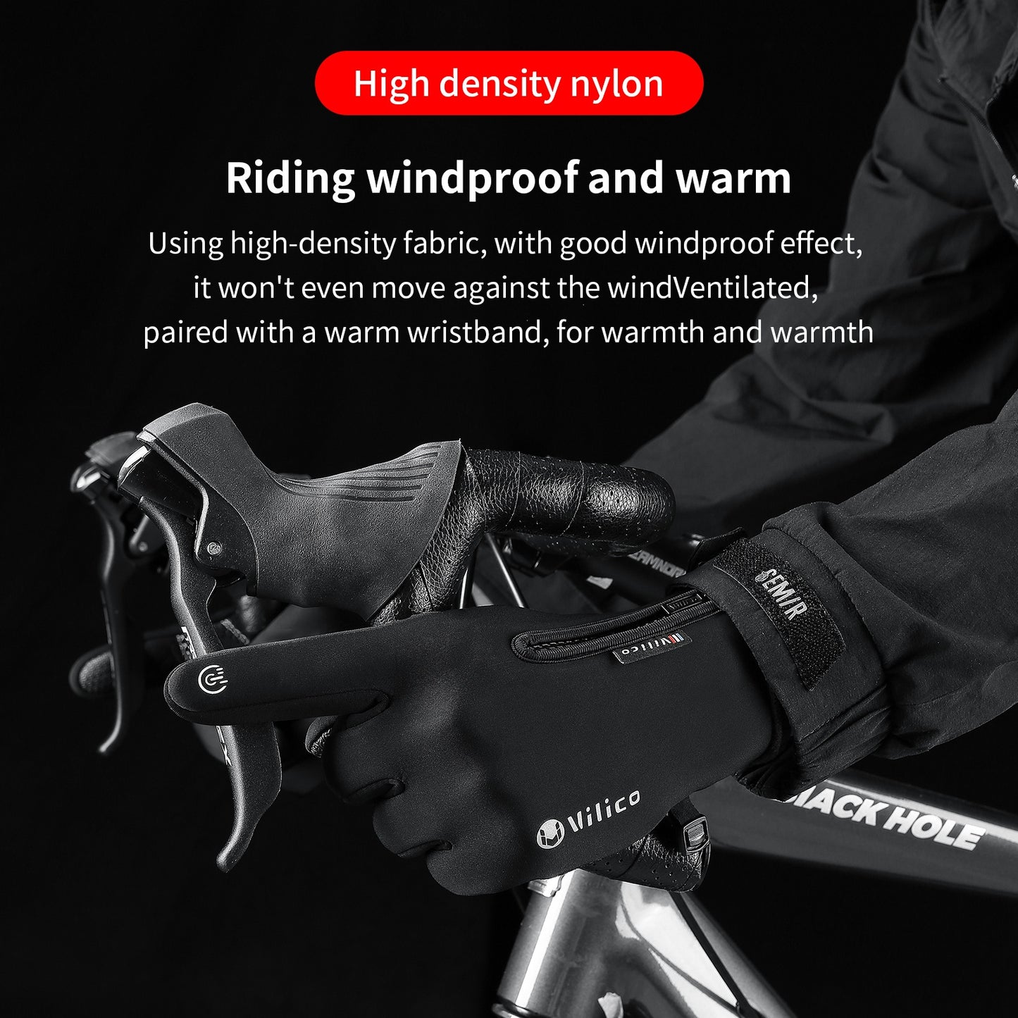 1 Pair of Autumn/Winter Fashion Men's Gloves - Windproof, Anti-Slip, Warm Cycling Sports Gloves, Suitable for Fishing, Driving, Skiing - Polyester Knit Fabric, Hand Wash, Halloween, Christmas Accessories, Best Holiday Gift