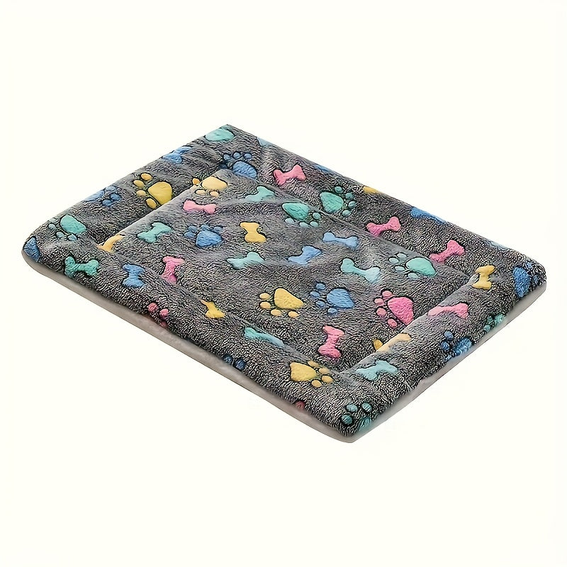 1 Ultra-Soft Comfortable Polyester Velvet Cartoon Animal Pattern Dog Mat, Suitable for Extra Small/Small/Medium/Large Various Sizes of Puppies and Adults, Dog Costume Halloween, Dog Christmas Clothes, Dog Christmas Outfit, Pu