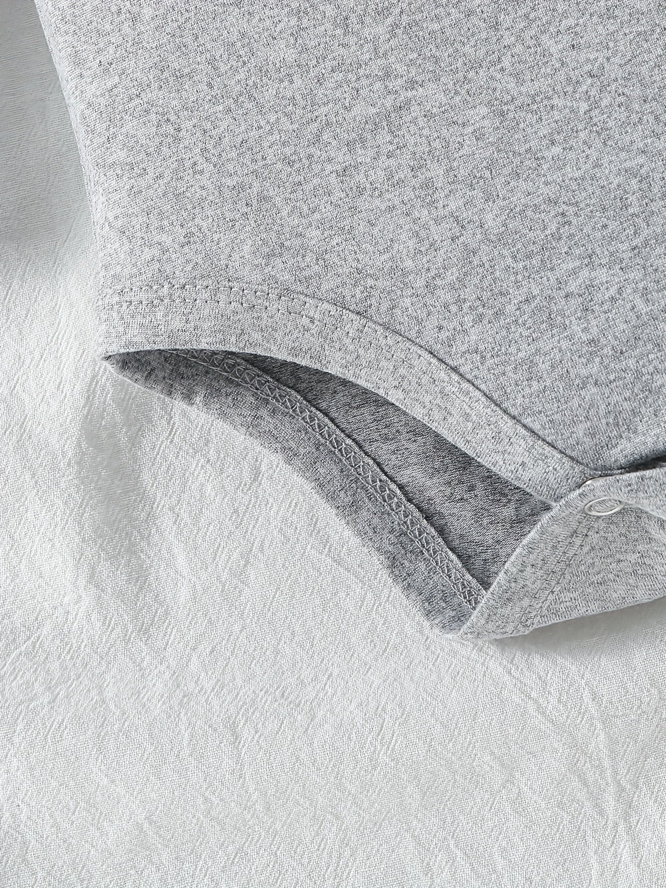 1pc Baby Long Sleeve Romper - Thanksgiving, Halloween, Christmas & Birthday Outfit with Custom Logo/Text - Soft Grey Onesie for Newborns, Infants, Toddlers - Easy Button Closure - Perfect for Photoshoots, Family Gatherings, E