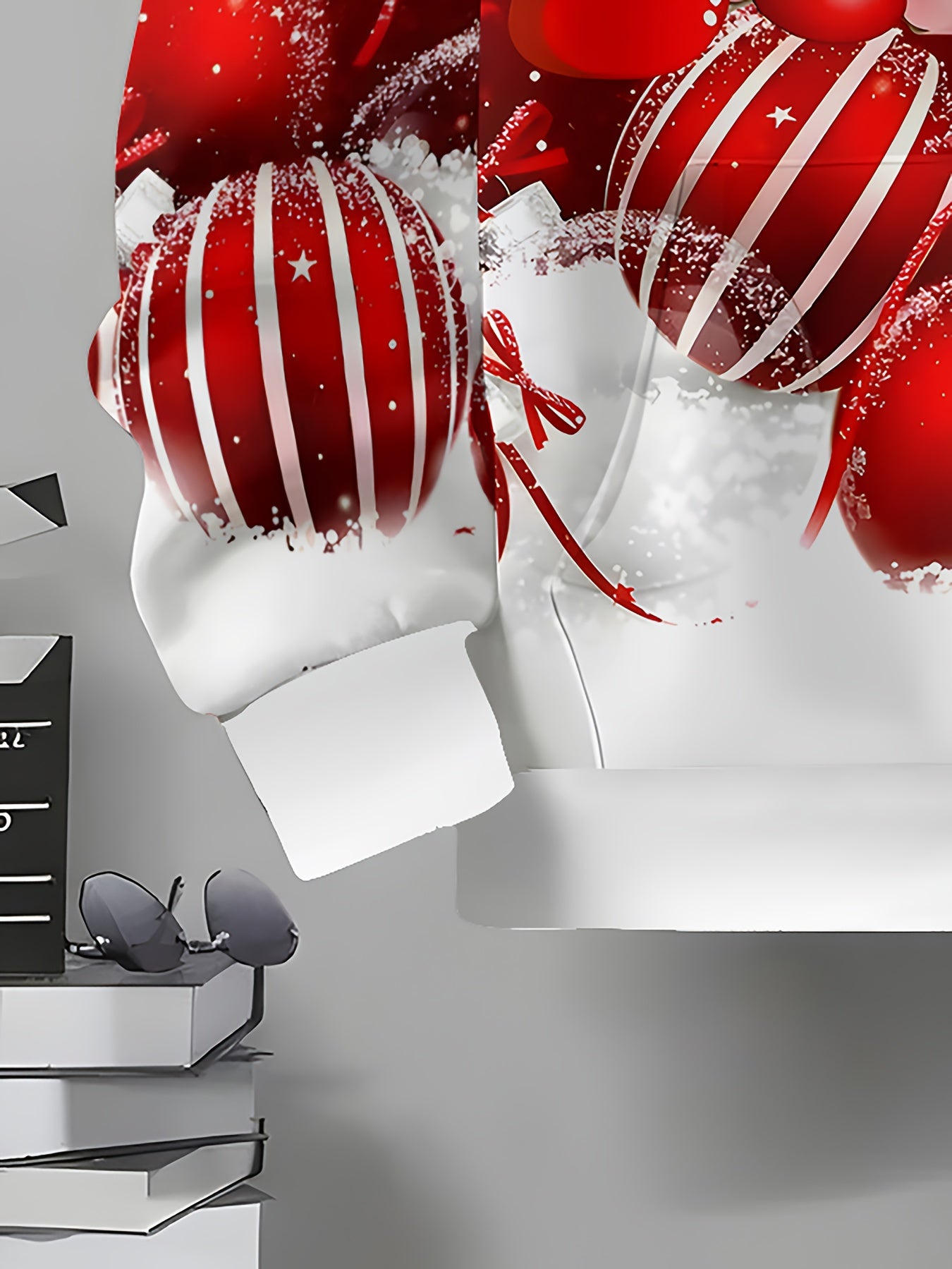 Men'S Christmas Hoodie - Santa Hat & Reindeer Graphic Pullover Sweatshirt, Red Holiday Sweater for Xmas Party Outfit, Casual Winter Wear - Cozy Men'S Clothing Gift, Christmas Clothes, Festive Casual Attire, Allover Print Desi