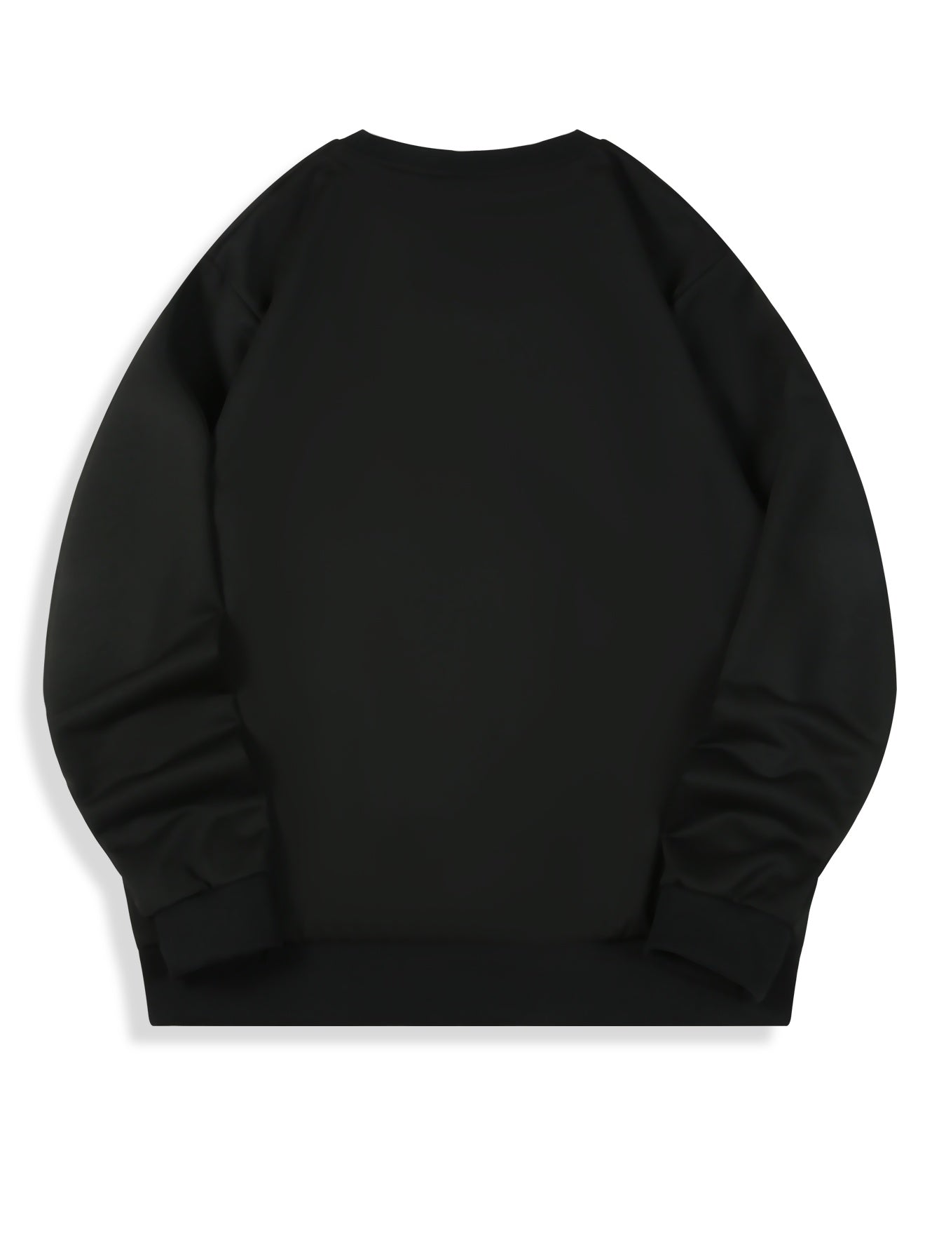 Men's Christmas Santa Claus & Reindeer Print Sweater, Oversized Round Neck Casual Pullover, 'Merry Christmas' Lettering Loose Fit Winter Warmth, Machine Washable Holiday Party Outfit, Christmas Clothes Festive Clothing