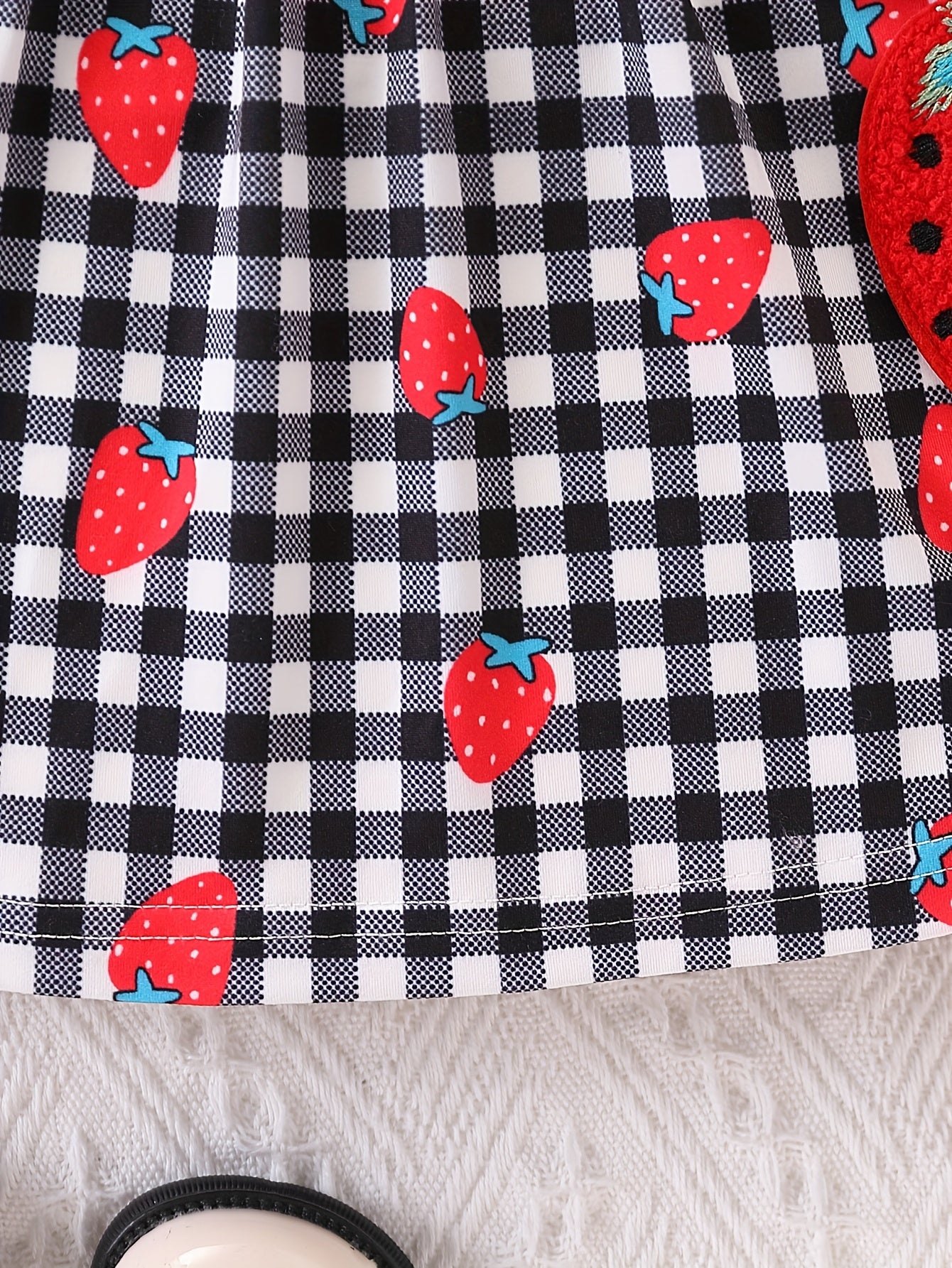 Baby Girl's Red & Black Gingham Checkered Dress with Ruffle Hem - Long Sleeve Round Neck Umbrella, Soft Fabric Casual Outfit for Newborn Toddler Girls, Easy Diaper Change, Girls Christmas Outfit, Christmas Dress Girls, Girls