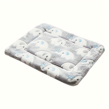 1 Ultra-Soft Comfortable Polyester Velvet Cartoon Animal Pattern Dog Mat, Suitable for Extra Small/Small/Medium/Large Various Sizes of Puppies and Adults, Dog Costume Halloween, Dog Christmas Clothes, Dog Christmas Outfit, Pu