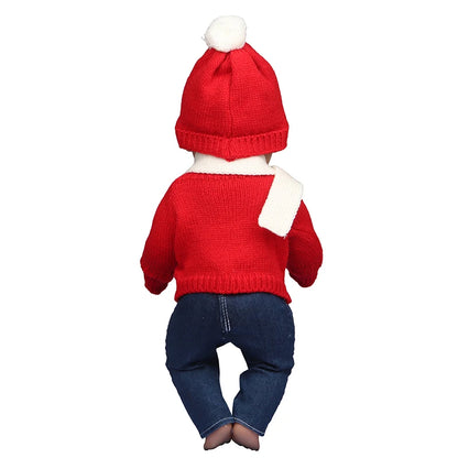 Christmas Doll Clothes Suit For American 18 Inch Girl Doll Cute Outfit Dress Seet For 43Cm Baby New Born&Our generation Doll Toy