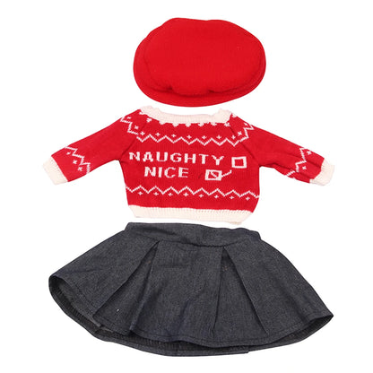 Christmas Doll Clothes Suit For American 18 Inch Girl Doll Cute Outfit Dress Seet For 43Cm Baby New Born&Our generation Doll Toy