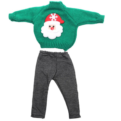 Christmas Doll Clothes Suit For American 18 Inch Girl Doll Cute Outfit Dress Seet For 43Cm Baby New Born&Our generation Doll Toy