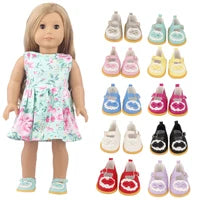 Christmas Doll Clothes Suit For American 18 Inch Girl Doll Cute Outfit Dress Seet For 43Cm Baby New Born&Our generation Doll Toy