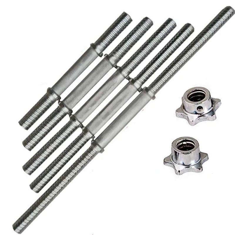 Fitness Dumbbell Bar With Clamps 25mm Adjustable Weight Standard Threaded Dumbbell Handle Home Gym Dumbbell Training Accessories