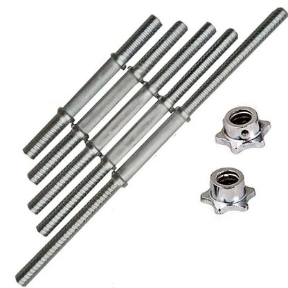 Fitness Dumbbell Bar With Clamps 25mm Adjustable Weight Standard Threaded Dumbbell Handle Home Gym Dumbbell Training Accessories