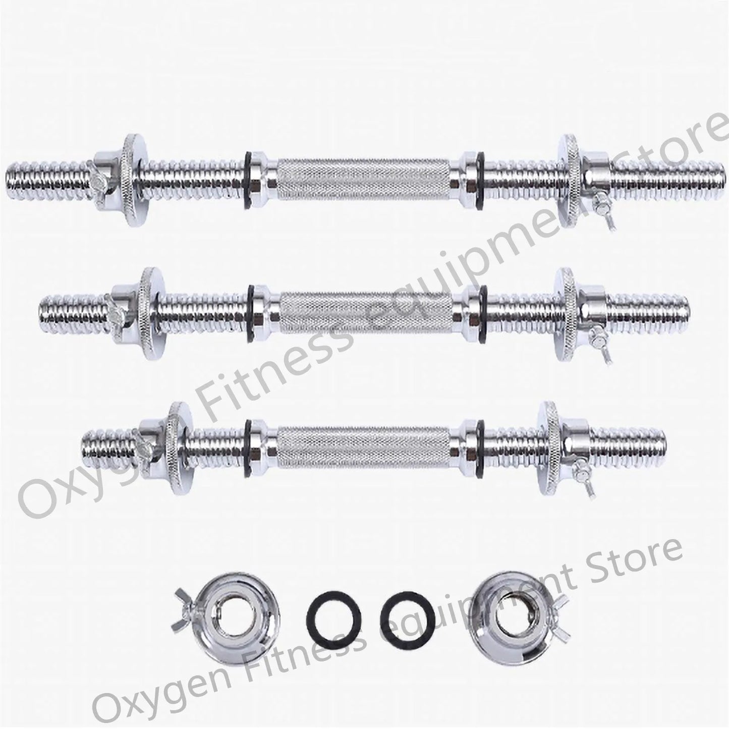 Fitness Dumbbell Bar With Clamps 25mm Adjustable Weight Standard Threaded Dumbbell Handle Home Gym Dumbbell Training Accessories