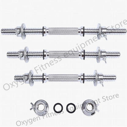 Fitness Dumbbell Bar With Clamps 25mm Adjustable Weight Standard Threaded Dumbbell Handle Home Gym Dumbbell Training Accessories