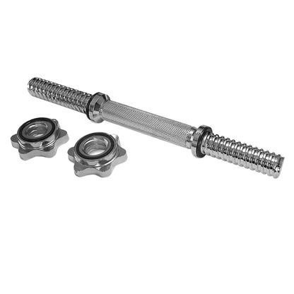 Fitness Dumbbell Bar With Clamps 25mm Adjustable Weight Standard Threaded Dumbbell Handle Home Gym Dumbbell Training Accessories