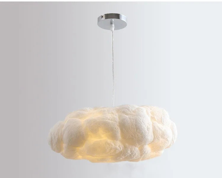 Nordic clound chandelier Creative Led white chandelier Bedroom Coffee Shop Restaurant Cloud Art Cute kids room decoration light