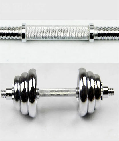 Fitness Dumbbell Bar With Clamps 25mm Adjustable Weight Standard Threaded Dumbbell Handle Home Gym Dumbbell Training Accessories