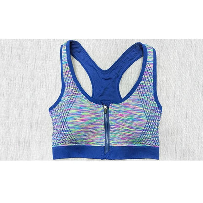 Breathable Sports Bra Top Fitness Women Brassiere Shockproof Padded Sport Bra Top Running Athletic Gym Push Up Bras Anti-sweat