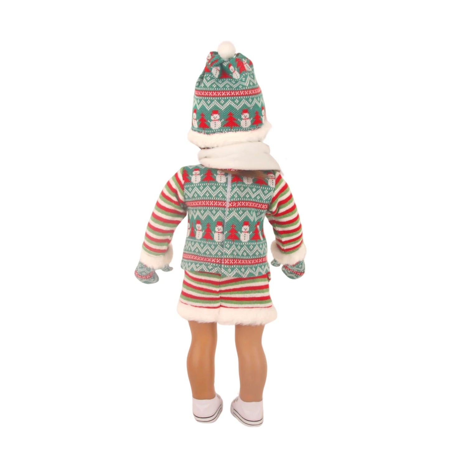 Christmas Doll Clothes Suit For American 18 Inch Girl Doll Cute Outfit Dress Seet For 43Cm Baby New Born&Our generation Doll Toy