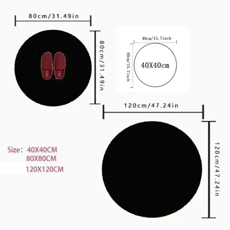 3D Rug Round Rug Big Crack Rug Deep Hole Rugs Illusion Rug Huge Crack Rug Optical Illusion Rug Water Rug 3D Look Crack Rugs