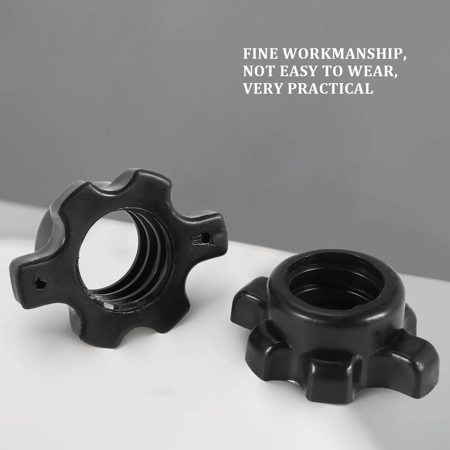 4Pcs Dumbbell Bar Nut Barbells Spin Screw Clamp Dumbell Weight Lifting Fitness Equipments Accessories A005