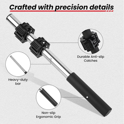 Dumbbell Bar Wrist Bar Workout Exerciser Equipment Adjustable Forearm Strengthener For Women Men Home Workplace Gym Fitness