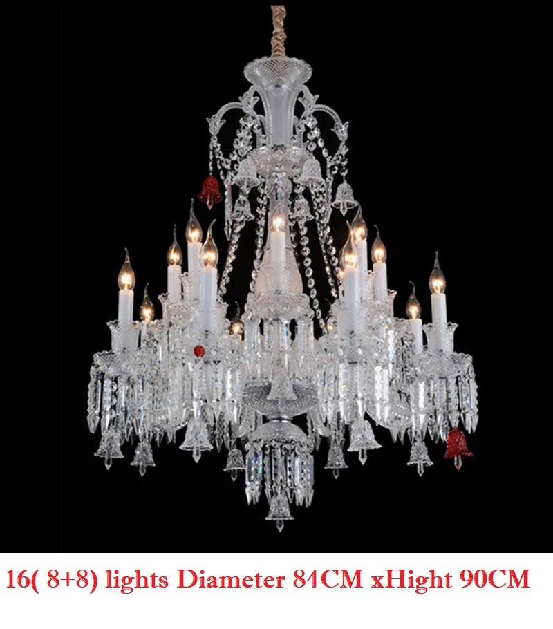 Living Room Chandelier Large Hotel Wedding Luxury Crystal Ceiling Lustre Led Crystal Pendant Light Hotel villa Palac Fixture