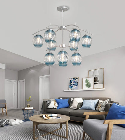 Nordic Chandelier For Foyer Dining room Bar Kitchen Island hanging chandelier Art Decor glass bubble chandelier
