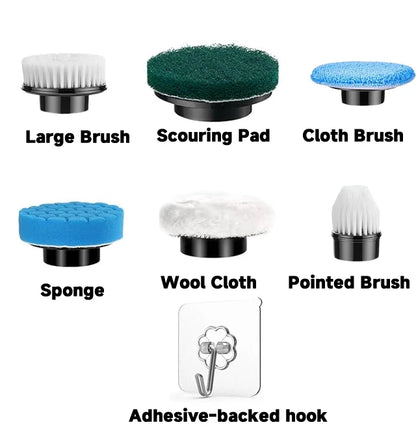 Household Multipurpose Cleaning Brush  Kitchen Gadgets Hair Brushes Bathroom Broom Toilet Mops Electric Cordless Spin Scrubber