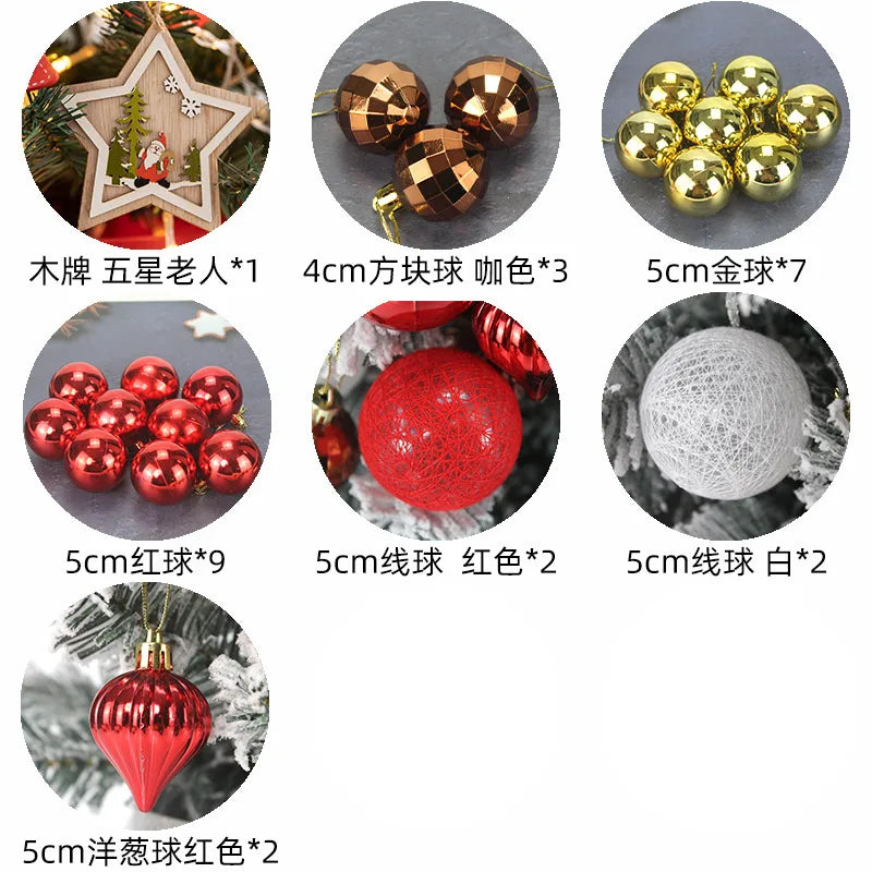 Christmas Decoration 45/60cm Christmas Tree Desktop Small Tree Ornaments New Year Navidad Gift Christmas Festival Party Supplies