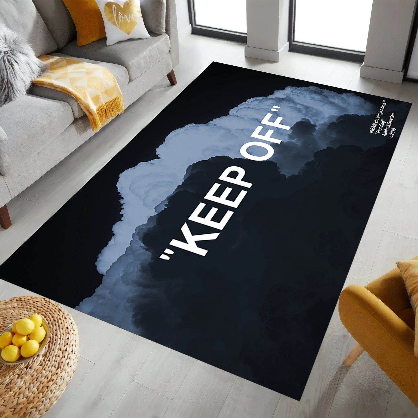 Keep Off Carpet Keep Off Clouds Rug Traditional Abstract Carpet Home Decor Rug Modern Popular Rug Non slip Rug Area Rug