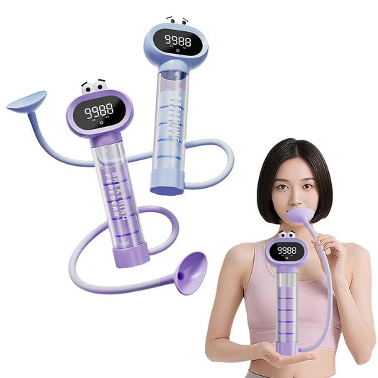 Digital Breathing Dumbbells Training Device, Abdominal Breathing Capacity,Slimming Belly, Breathing Resistance Training Dumbbell