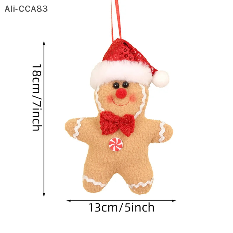 Christmas Tree Ornaments Xmas Decorative Hanging Ornaments Santa Reindeer Snowman For Holiday Party Decor Kids Gifts