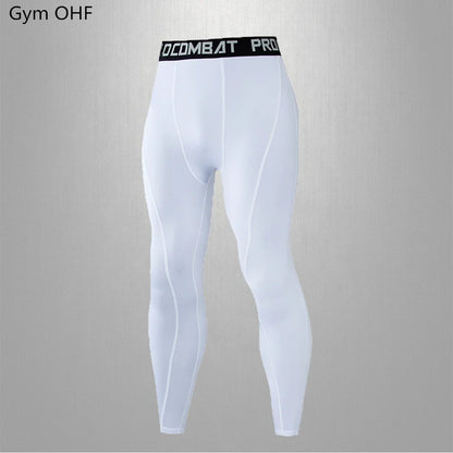 Gym Fitness T shirt Men's Short Sleeve Summer Boxing Jersey Legging Men Rashguard Compression Pants Quick Dry Tight T-shirts Men