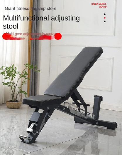 Adjustable dumbbell stool commercial multi-functional professional level bird recliner bench gym supine board adjustable fitness