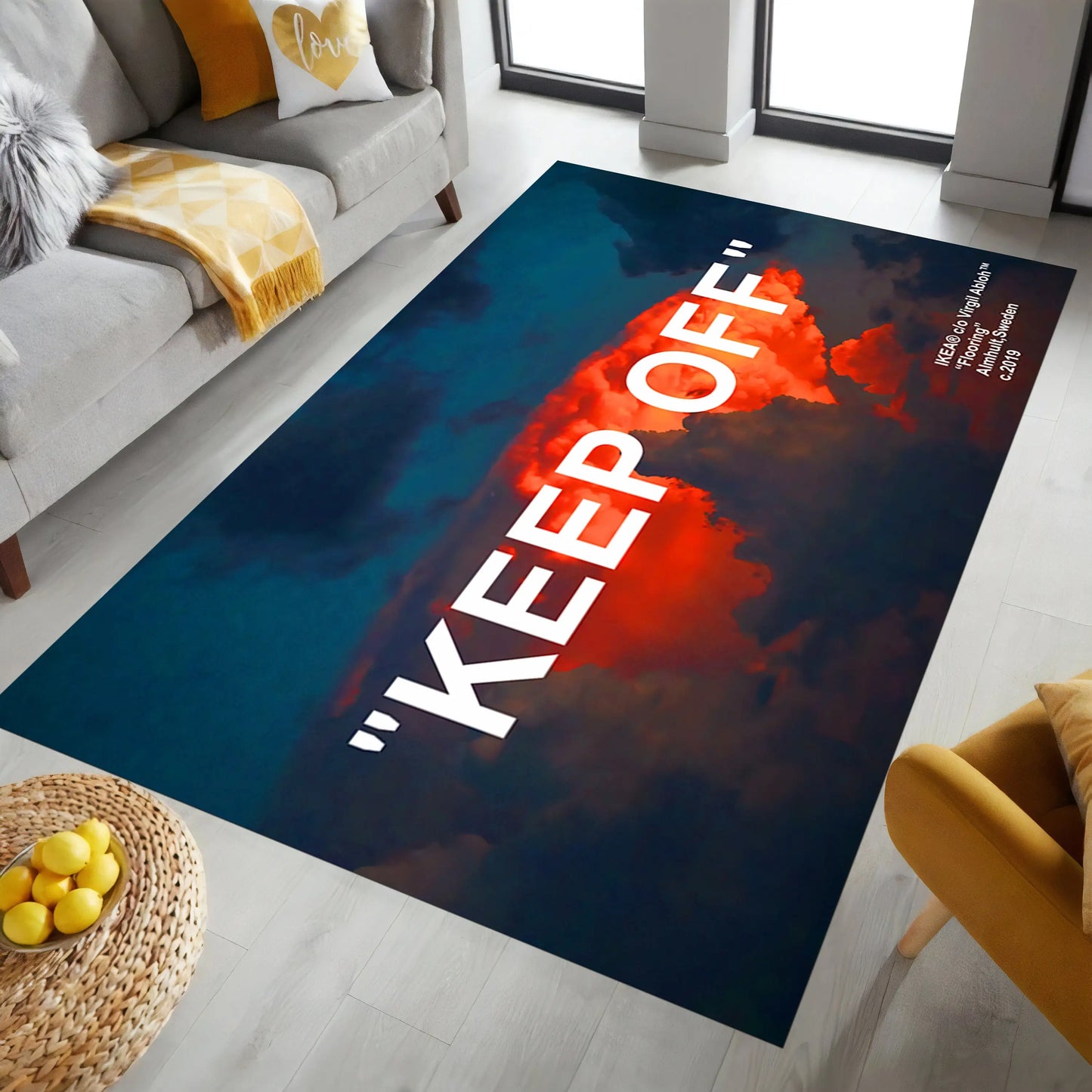 Keep Off Carpet Keep Off Clouds Rug Traditional Abstract Carpet Home Decor Rug Modern Popular Rug Non slip Rug Area Rug