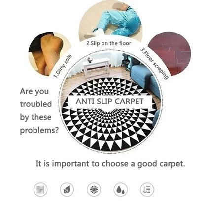 3D Rug Round Rug Big Crack Rug Deep Hole Rugs Illusion Rug Huge Crack Rug Optical Illusion Rug Water Rug 3D Look Crack Rugs