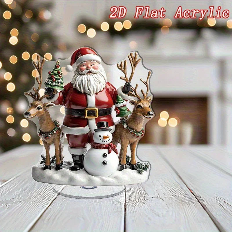 Christmas series of gifts Home desktop decoration 2D acrylic handicraft ornament