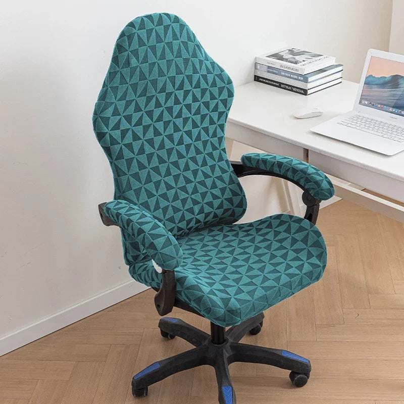 Office Chair Covers Elastic Stretch Washable Computer Slipcovers Breathable Gaming Chair Computer Chair Arm Chair Cover New
