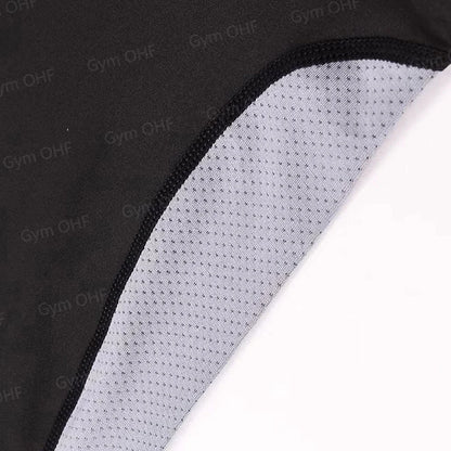 Gym Fitness T shirt Men's Short Sleeve Summer Boxing Jersey Legging Men Rashguard Compression Pants Quick Dry Tight T-shirts Men