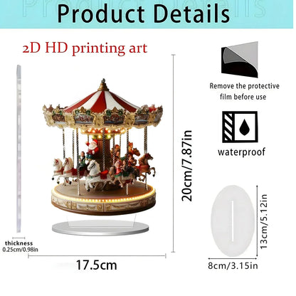 Christmas series of gifts Home desktop decoration 2D acrylic handicraft ornament