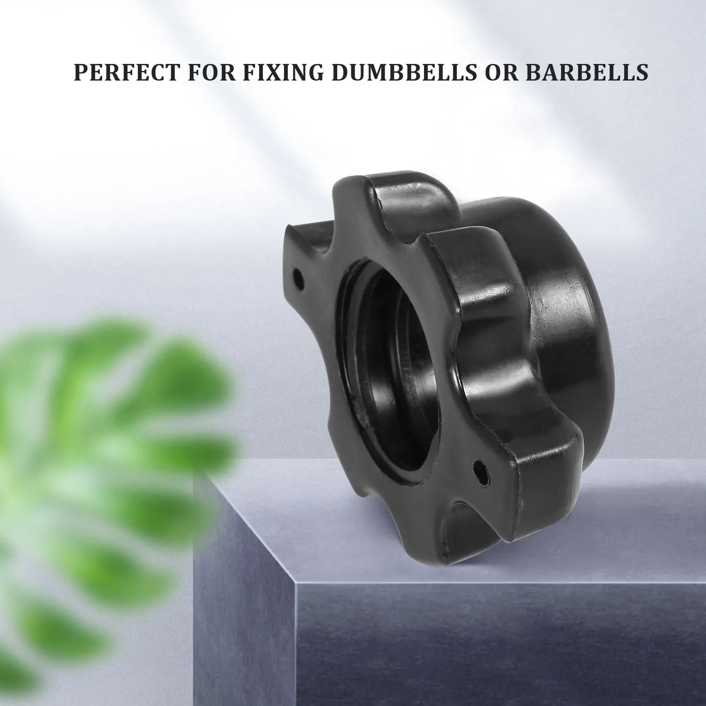 4Pcs Dumbbell Bar Nut Barbells Spin Screw Clamp Dumbell Weight Lifting Fitness Equipments Accessories A005