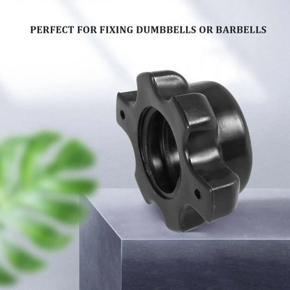 4Pcs Dumbbell Bar Nut Barbells Spin Screw Clamp Dumbell Weight Lifting Fitness Equipments Accessories A005
