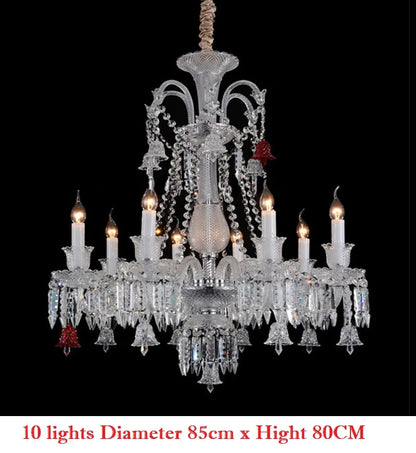 Living Room Chandelier Large Hotel Wedding Luxury Crystal Ceiling Lustre Led Crystal Pendant Light Hotel villa Palac Fixture