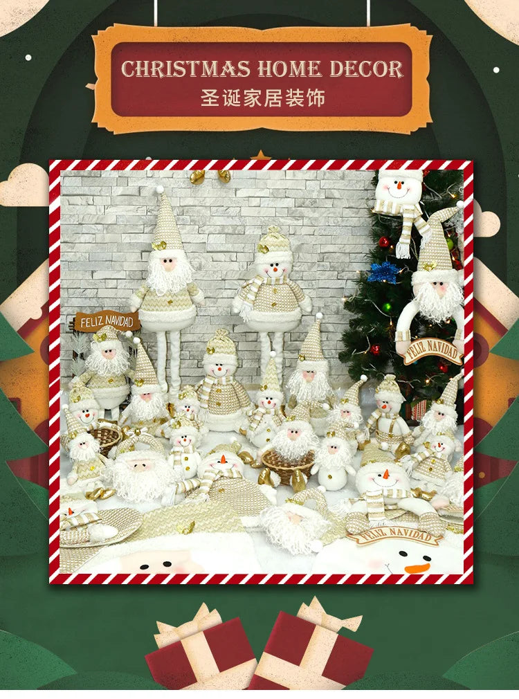 Christmas dwarf dolls Santa snowman dolls Christmas decoration products Christmas gift ornaments