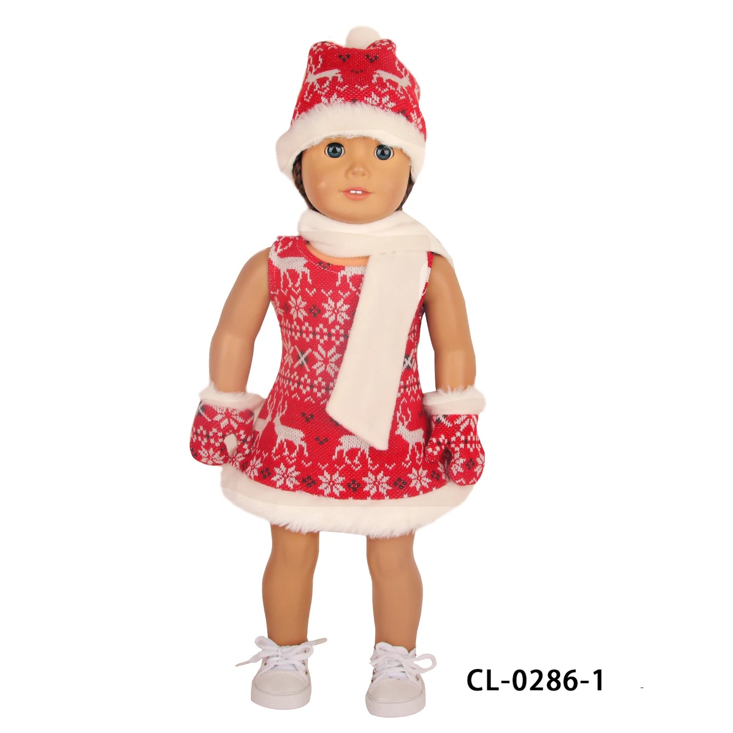 Christmas Doll Clothes Suit For American 18 Inch Girl Doll Cute Outfit Dress Seet For 43Cm Baby New Born&Our generation Doll Toy