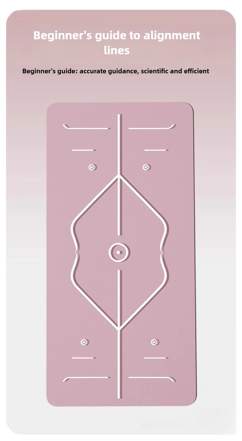 Yoga Mat Fitness Mat Household Non-slip Shock Absorption Silent Thickened Widened Sound Insulation Girls Jump Mat Floor Mat