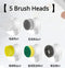 Five brush heads