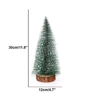 Christmas Decoration Artificial Mini Tree Ornaments Miniature Cedar Snow Pines for Home Table Decor 2024 Navidad Landscape Gifts