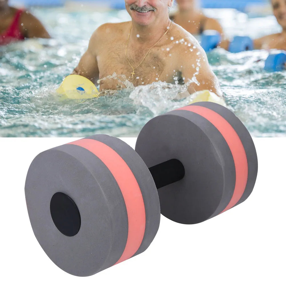 Eco Friendly Roundness Foam Water Floating Dumbbell Fitness Equipment Fitness Foam Dumbbell Floating Dumbbell Roundness Dumbbell